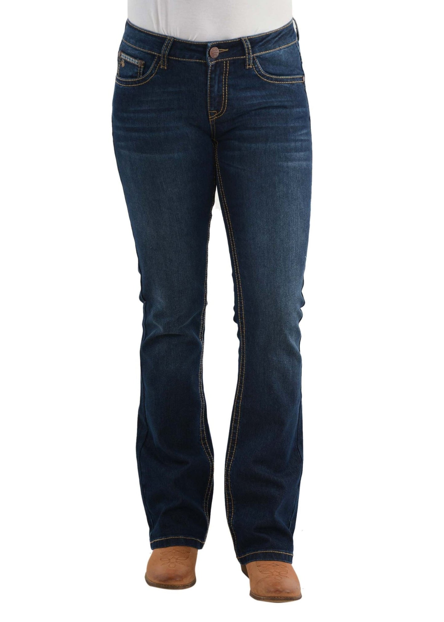 Pure Western Martina Bootcut Ladies Jean Darkest Night - Aitken's Saddlery