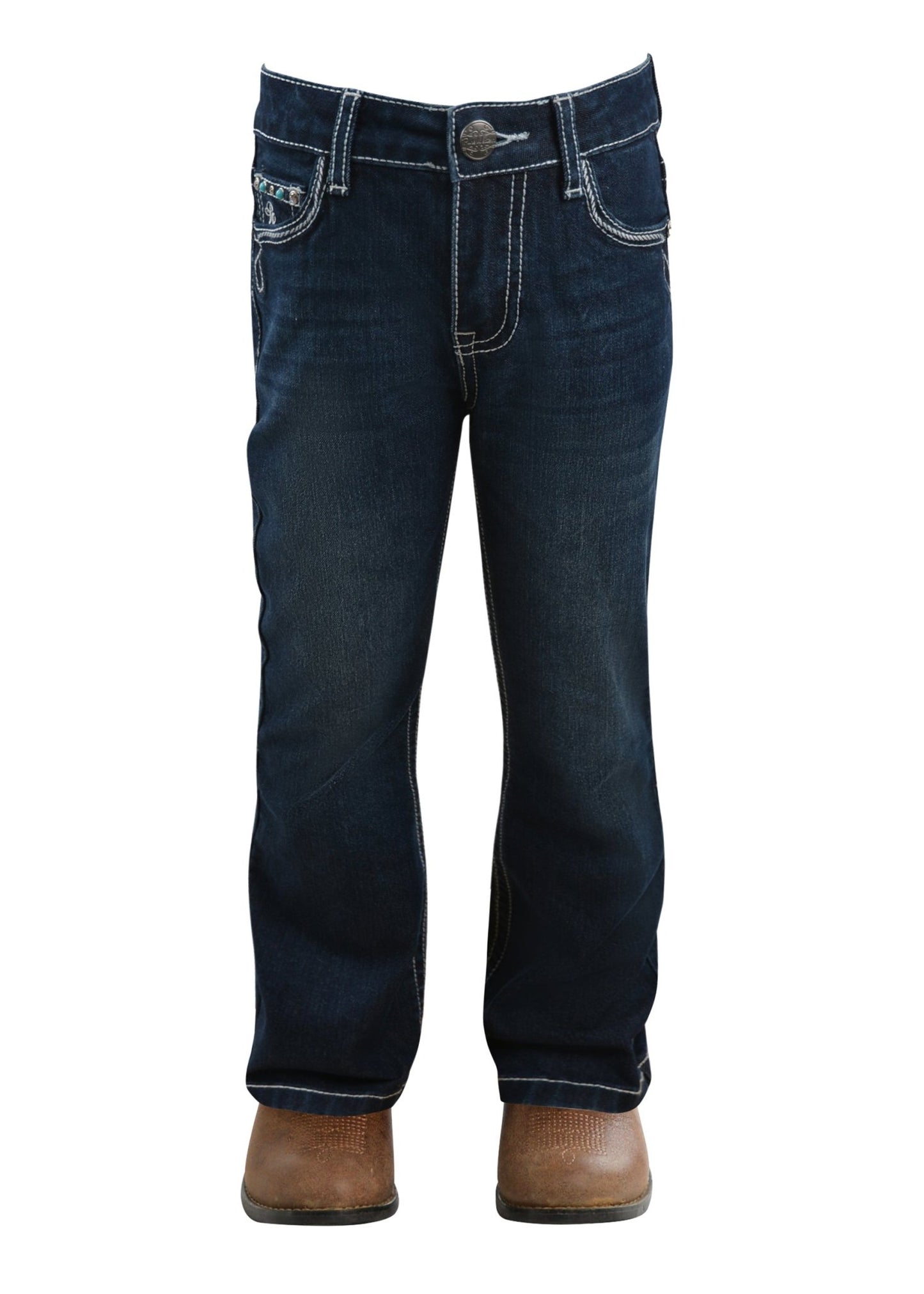 Pure Western Rhian Girls Bootcut Jeans Darkest Night - Aitken's Saddlery