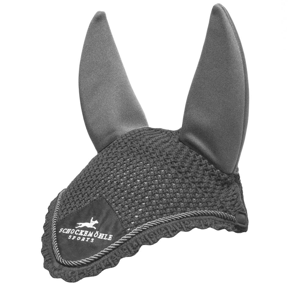 Schockemohle Air Silent Fly Veil Grey Melange - Aitken's Saddlery