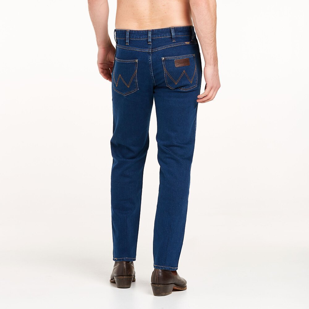 Wrangler Classic Slim Straight Mens Jeans Double Rinse - Aitken's Saddlery
