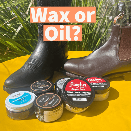 The Battle of Shine: Wax vs. Oil Boot Polish - Aitken's Saddlery