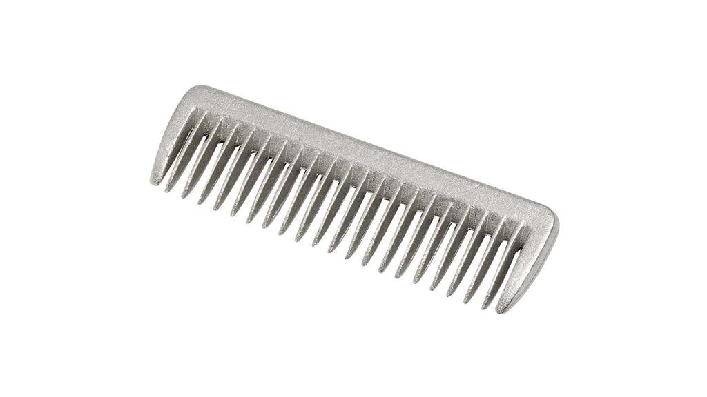 Aluminium Mane Comb Silver