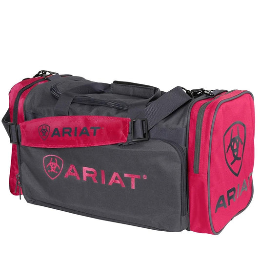 Ariat Junior Gear Bag Pink & Charcoal Grey