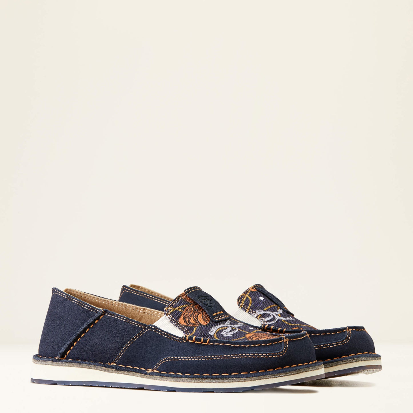 Ariat Cruiser Ladies Blue Suede Saddle Up Print