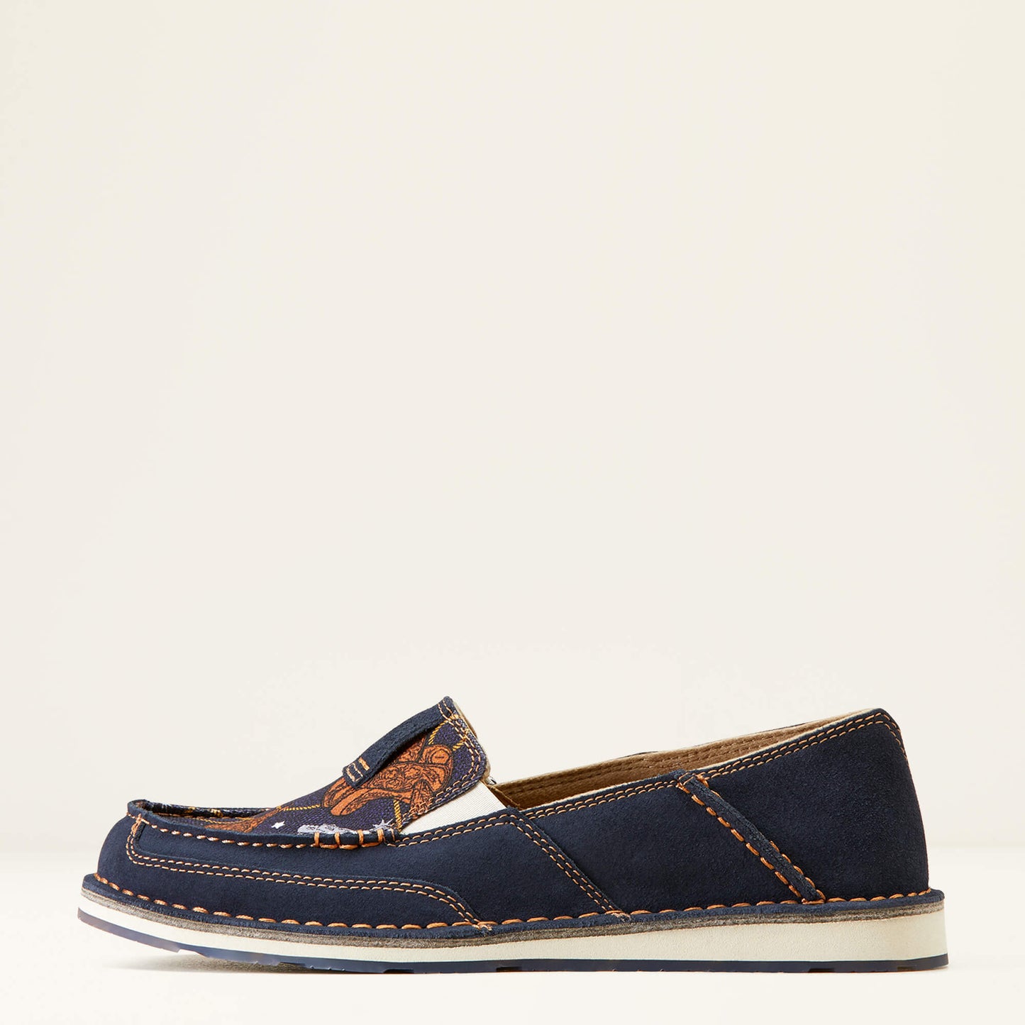 Ariat Cruiser Ladies Blue Suede Saddle Up Print