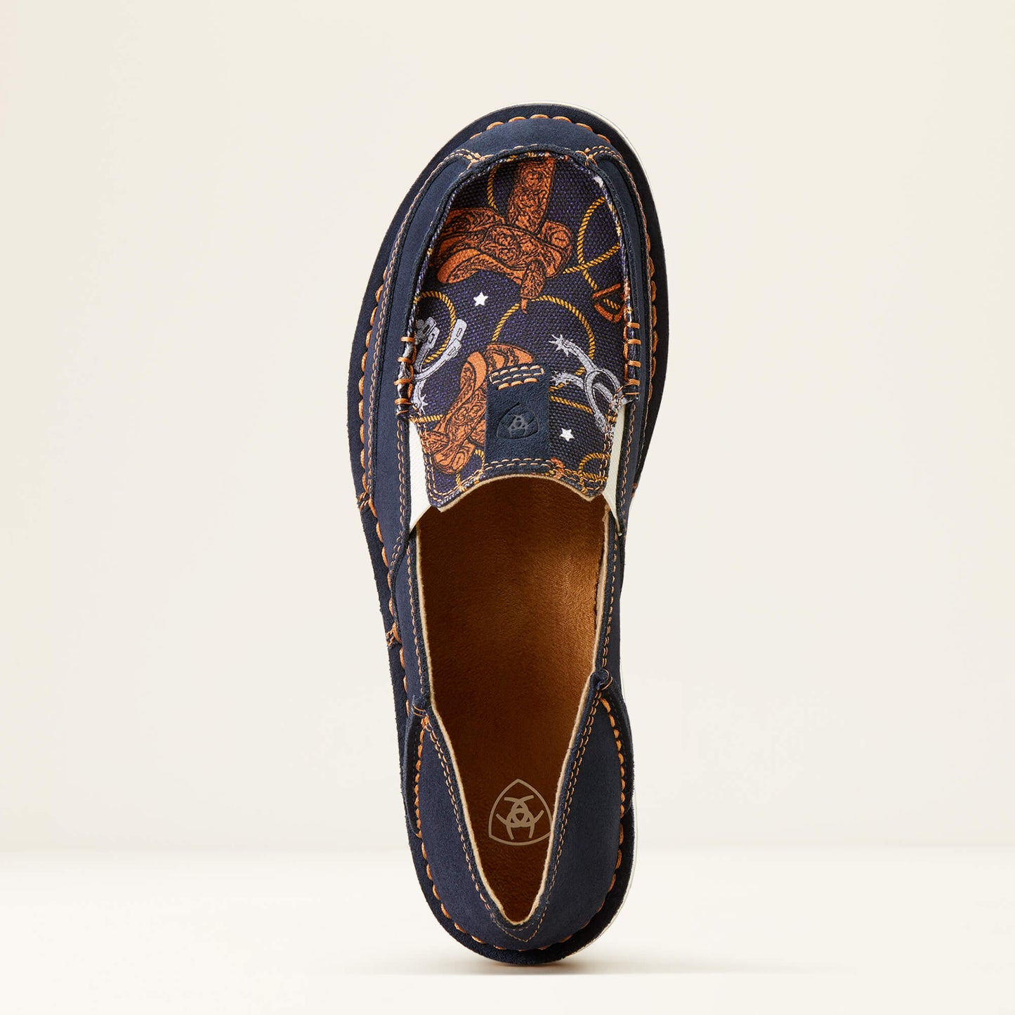Ariat Cruiser Ladies Blue Suede Saddle Up Print