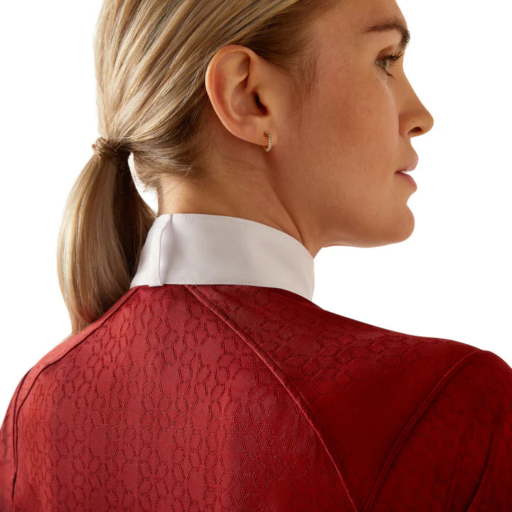 Ariat Ladies Showstopper 3.0 Show Shirt Sun Dried Tomato