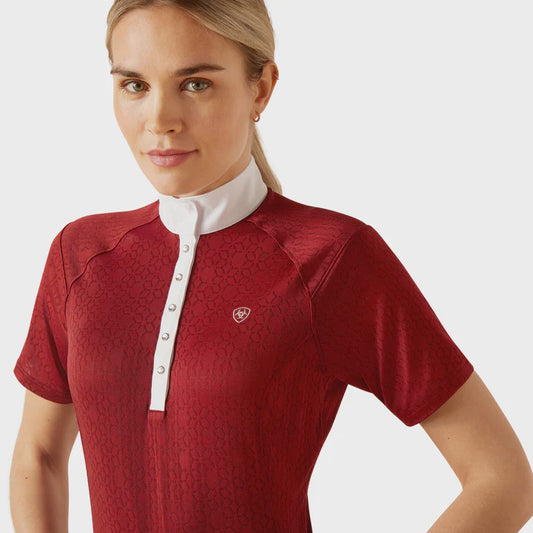 Ariat Ladies Showstopper 3.0 Show Shirt Sun Dried Tomato