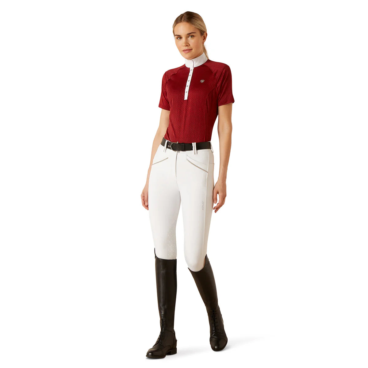 Ariat Ladies Showstopper 3.0 Show Shirt Sun Dried Tomato