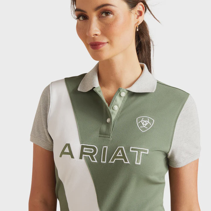 Ariat Ladies Taryn SS Polo Duck Green