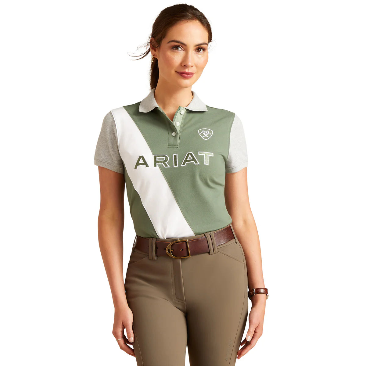 Ariat Ladies Taryn SS Polo Duck Green