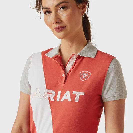 Ariat Ladies Taryn SS Polo Baked Apple