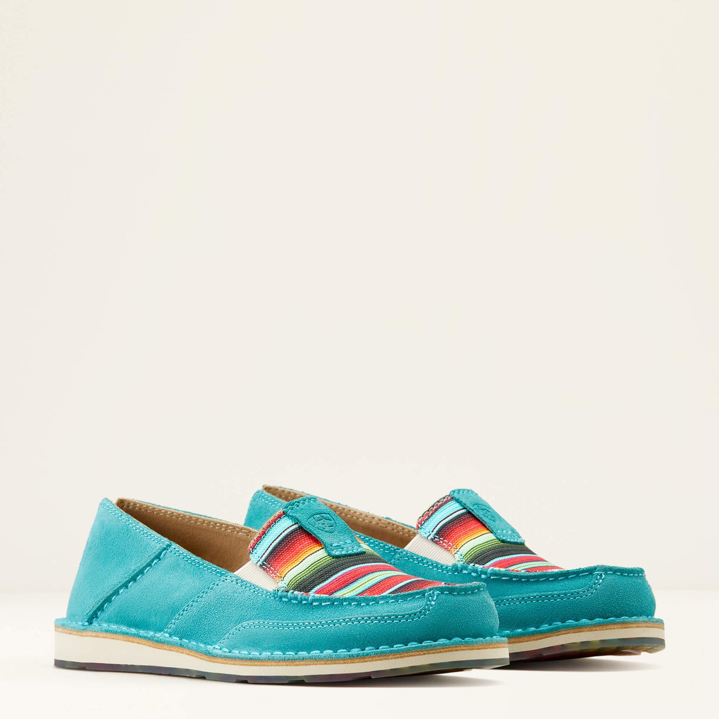 Ariat Ladies Cruiser Teal Suede & Striking Serape