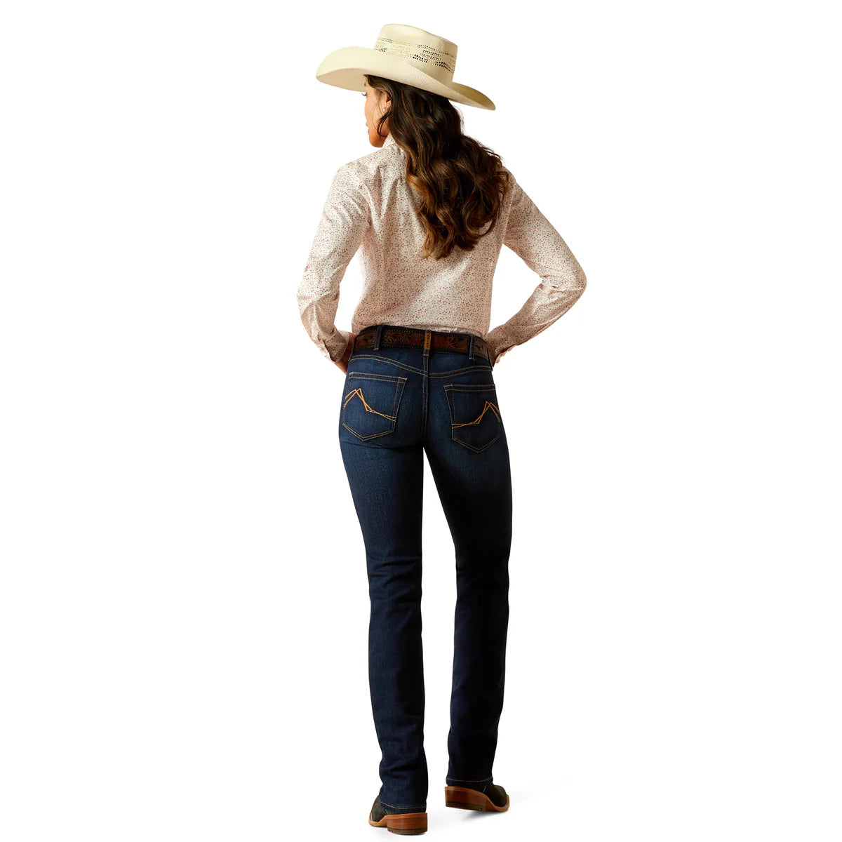 Ariat Ladies Mid Rise Straight Jean Romana Pennsylvania