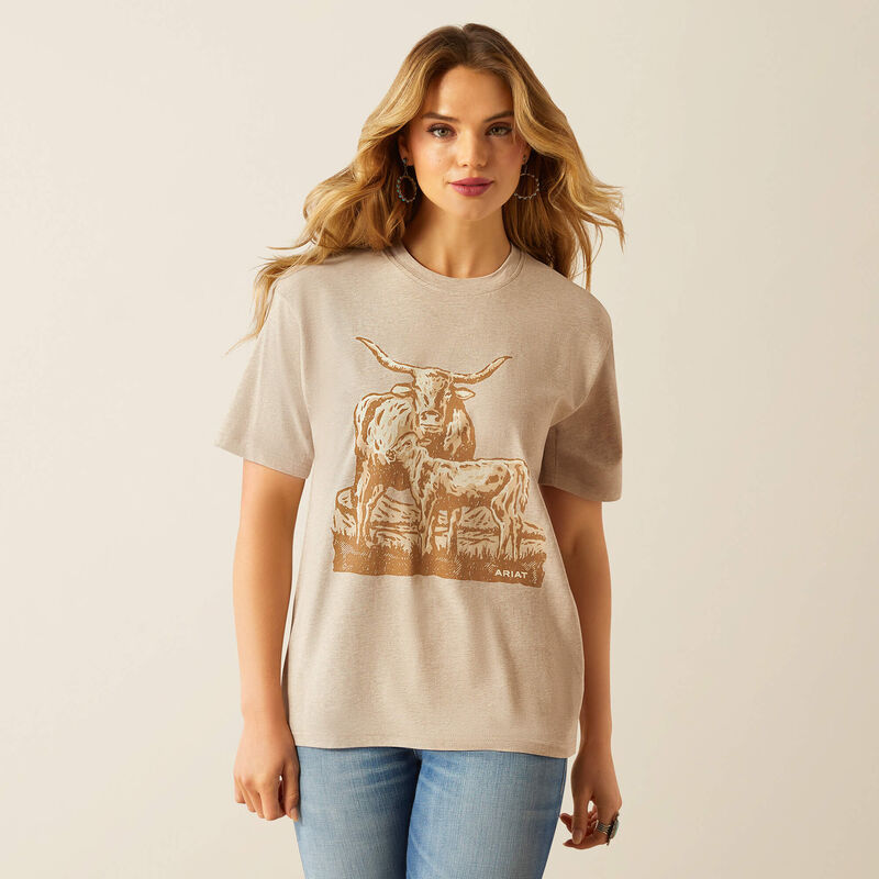 Ariat Longhorn Ladies SS Tee