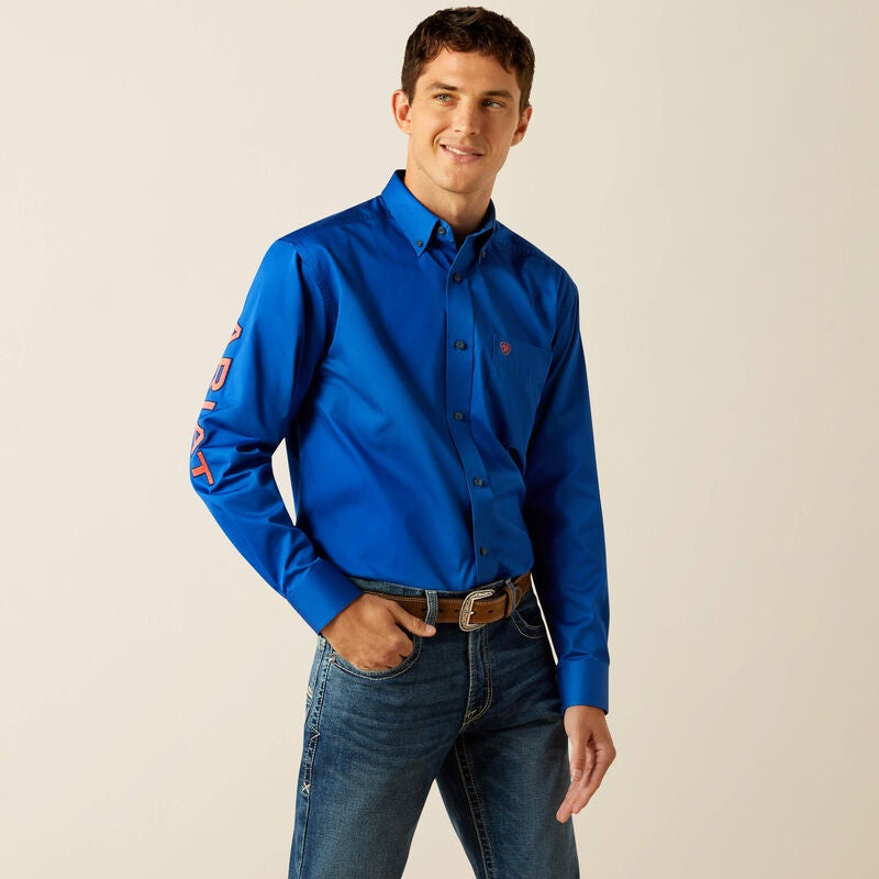 Ariat Team Logo Mens Twill LS Shirt