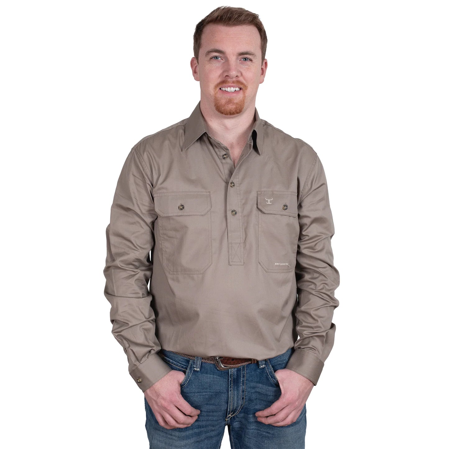 JCA Cameron Mens Workshirt Brown