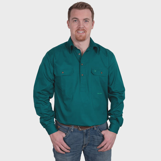JCA Cameron Mens Workshirt Forest Green