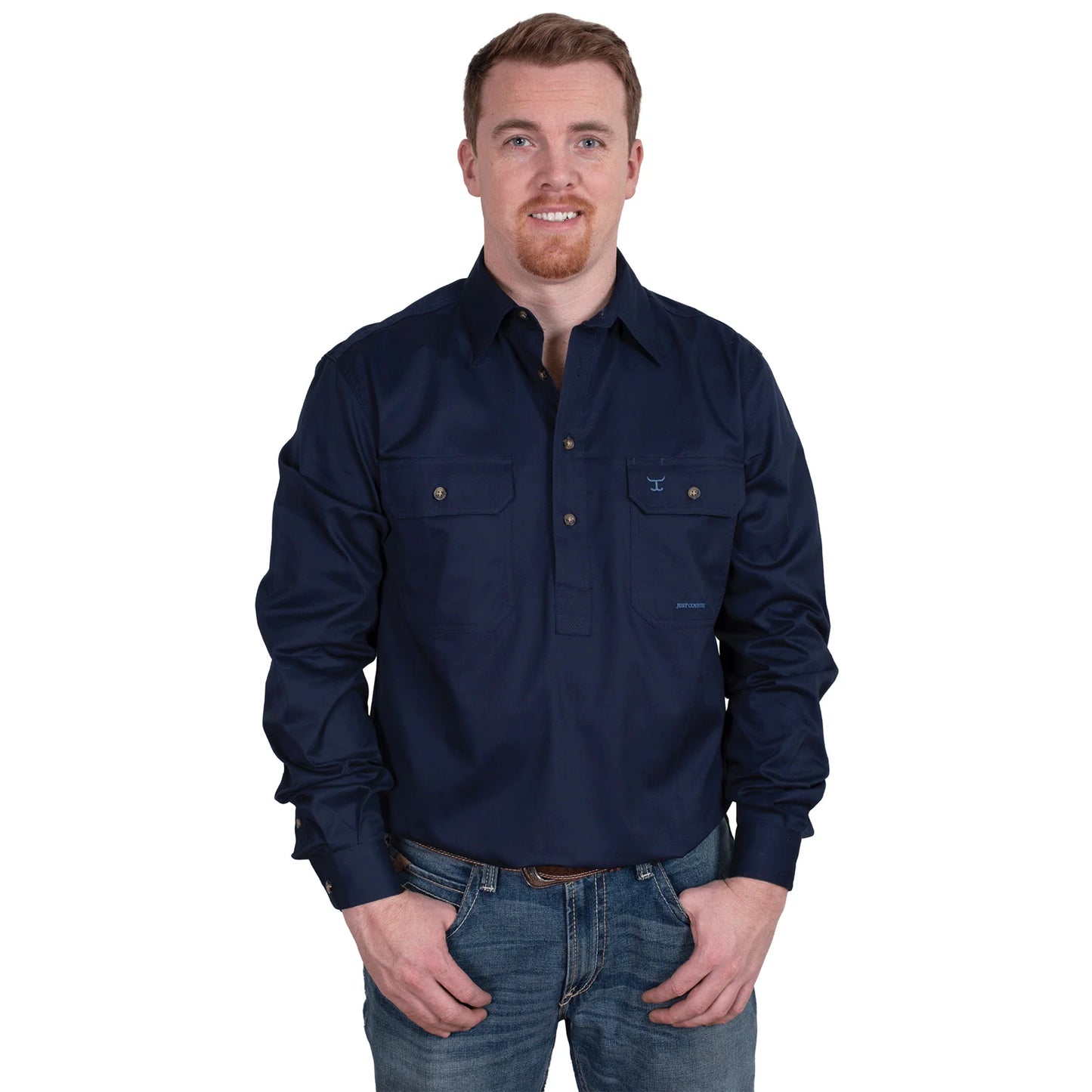 JCA Cameron Mens Workshirt Navy