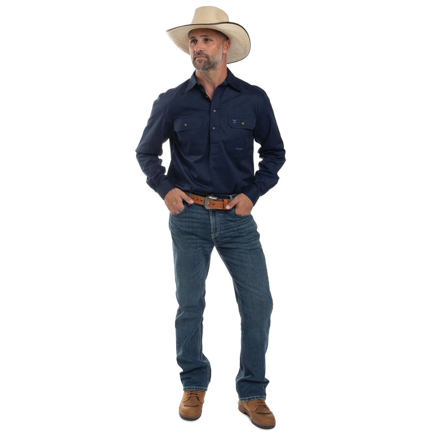 JCA Cameron Mens Workshirt Navy
