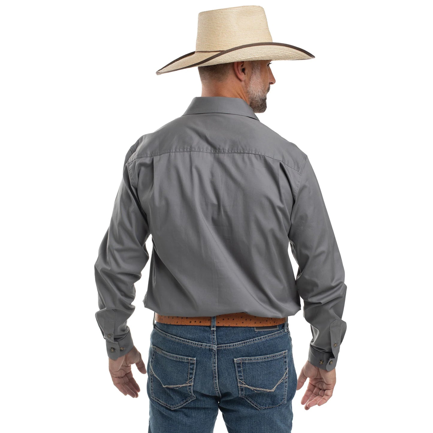 JCA Cameron Mens Workshirt Steel Grey