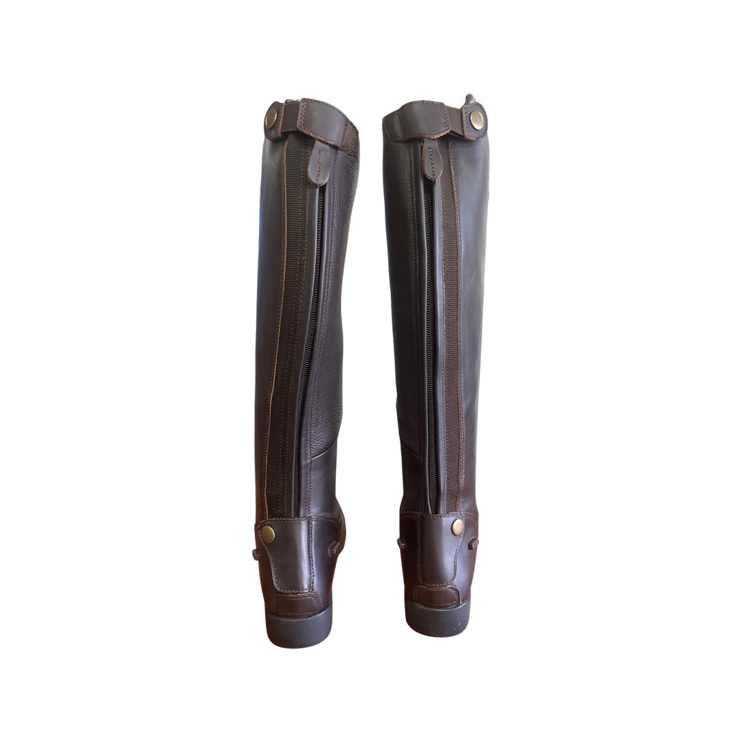 Cavalier Leather Tall Boots Brown