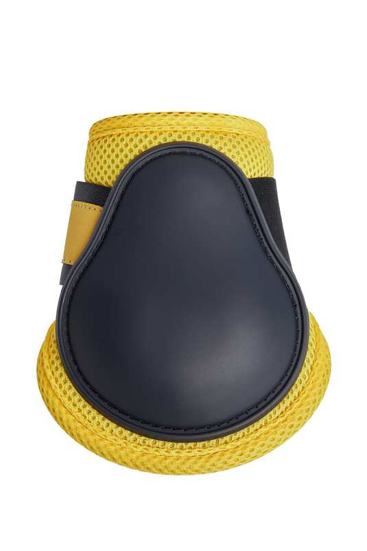 Horze Chicago 2.0 Fetlock Boots Very Dark Blue with Yellow