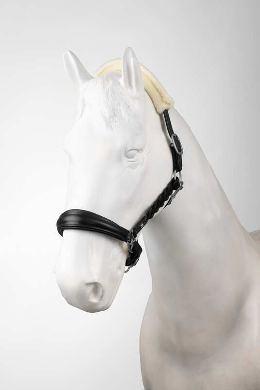Horze Rennes Leather Halter Black