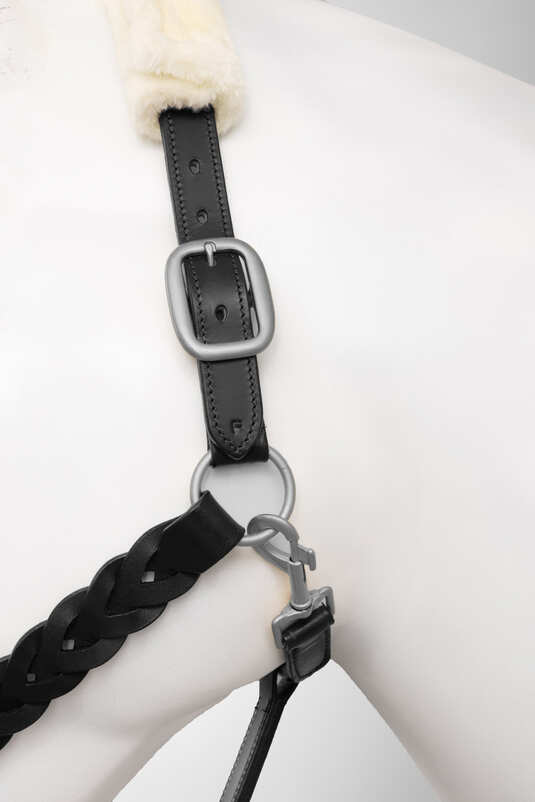 Horze Rennes Leather Halter Black
