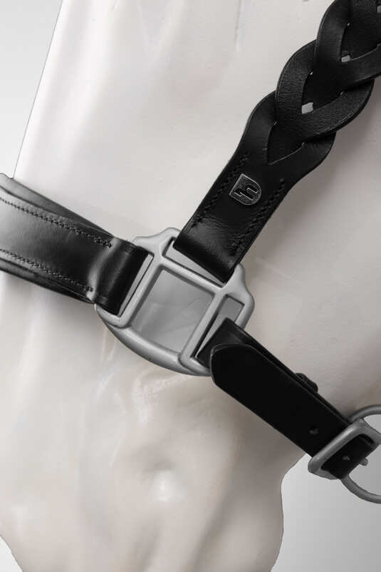 Horze Rennes Leather Halter Black