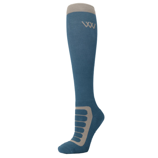 Woof Wear Long Bamboo Tech Riding Sock Steel & Stone
