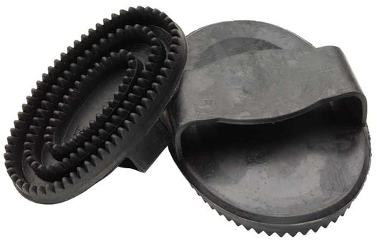 Rubber Curry Comb Black