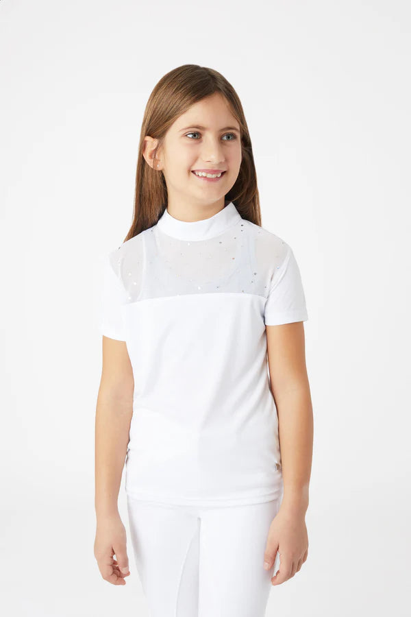 Horze Kaya JR Show Shirt with Rhinestones