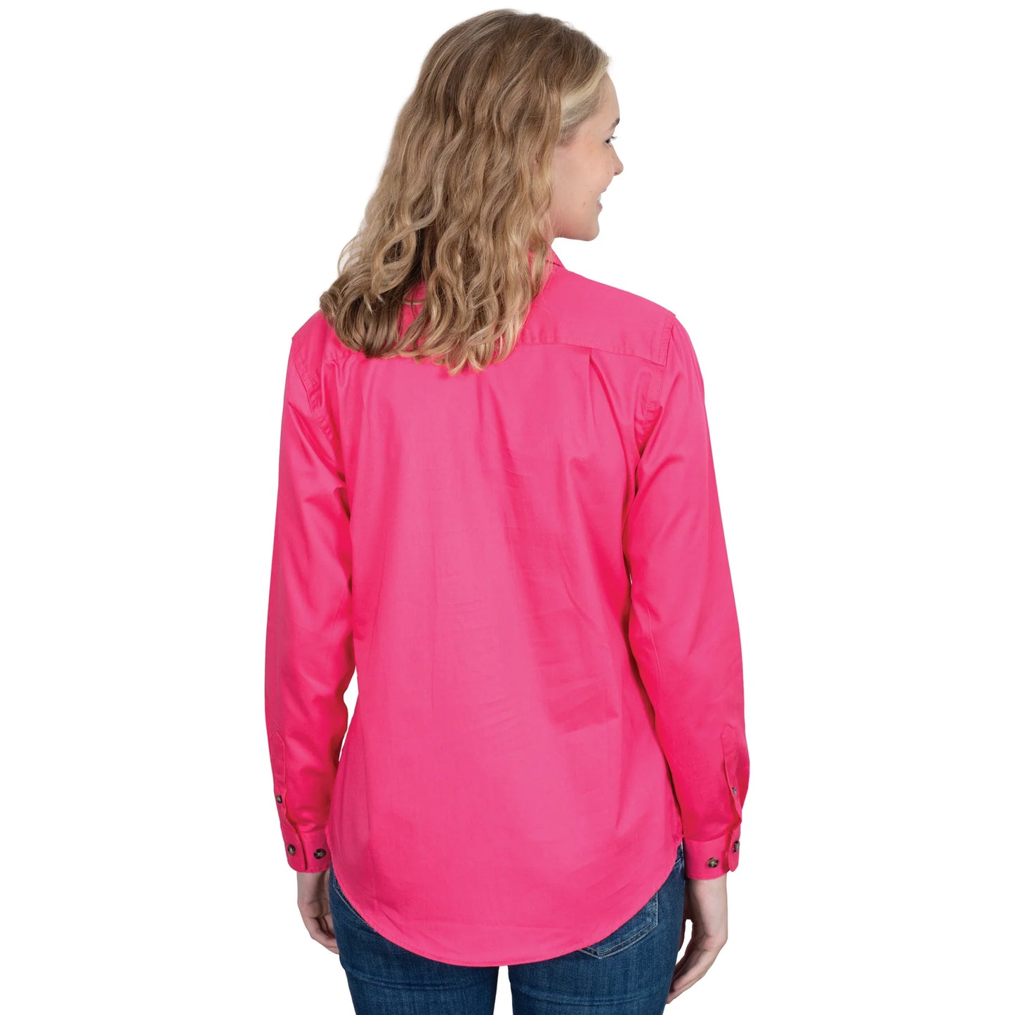 JCA Brooke Workshirt Ladies Hot Pink