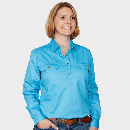 JCA Jahna Ladies Workshirt Sky