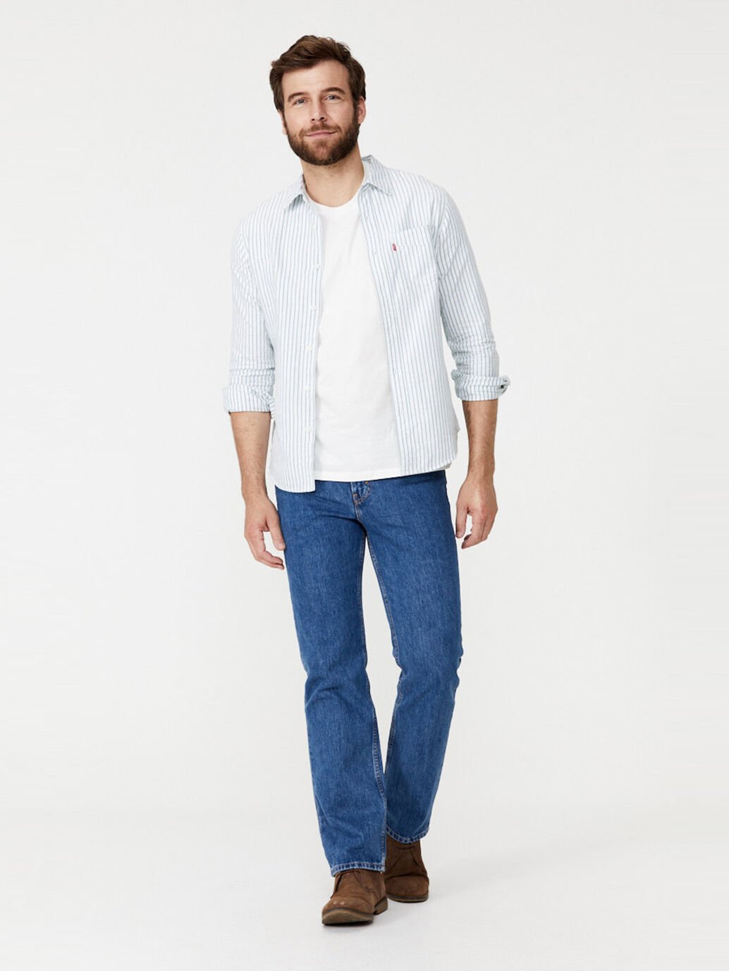 LEVI'S Men's 516 Straight Jean's Stonewash