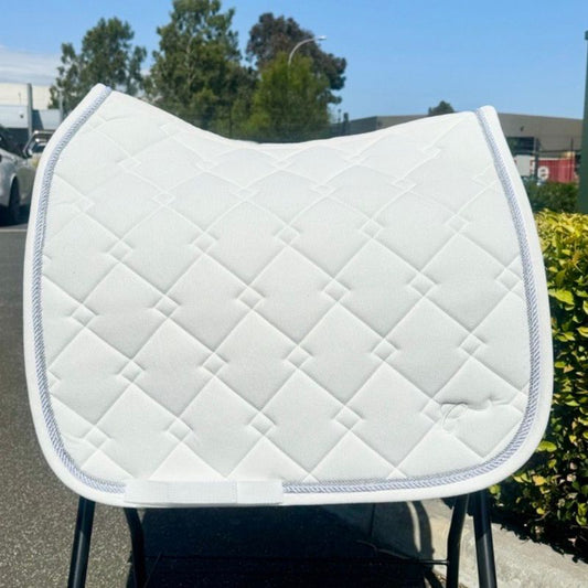 Cavalier Corduroy Dressage Pad White