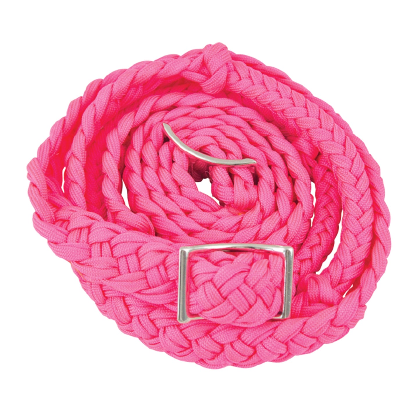 Braided Barrell Reins Pink