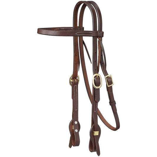 Royal King Harness Leather Browband with Quick Change Ends