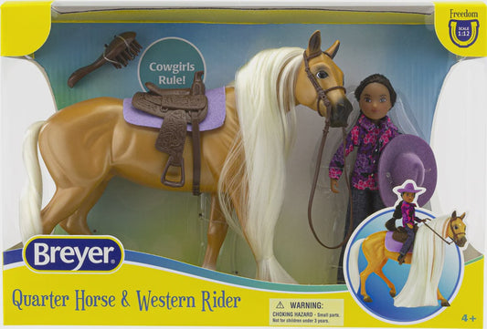 Breyer Freedom Charm Quarter Horse & Gabi Western Rider