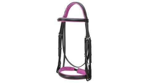Premier Pink Padded Weymouth Bridle