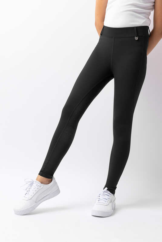 Horze Dea Jr Riding Tights Jet Black