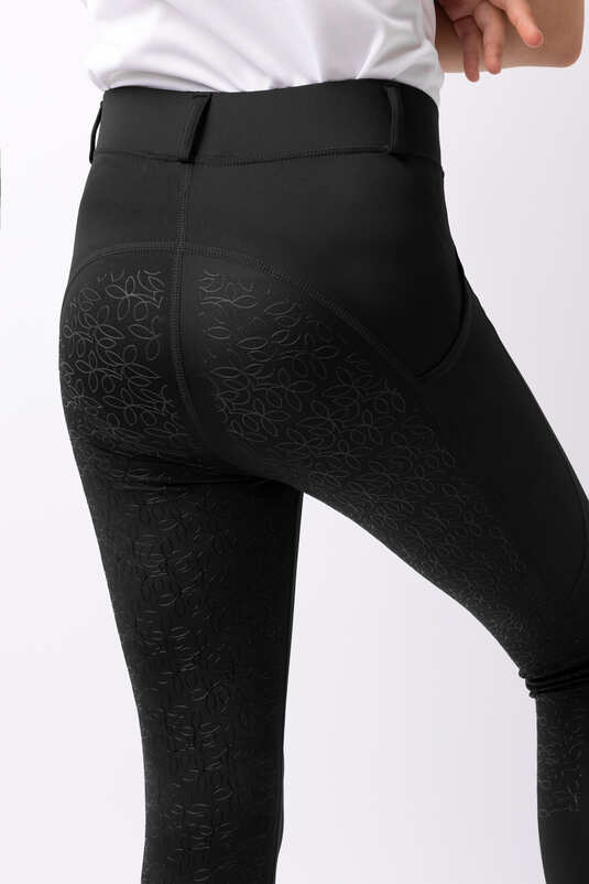 Horze Dea Jr Riding Tights Jet Black