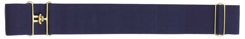 Elastic Rug Surcingle with Brass Fittings Navy Blue