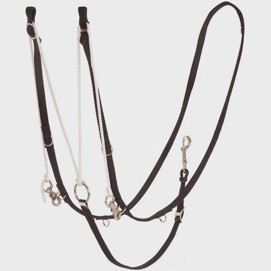 Ezy Ride German Martingale Nylon Web Black