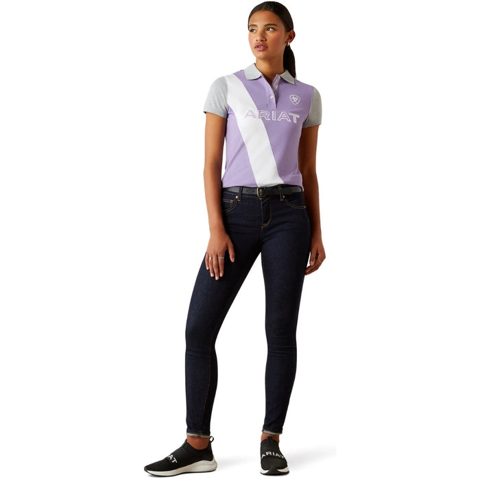 Ariat Taryn Ladies Polo Shirt Chalk Violet
