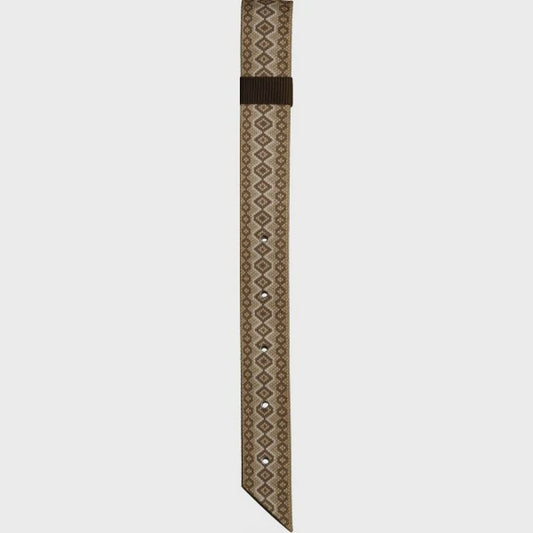 Ezy Ride Billet Strap Nylon Offside Brown Snake