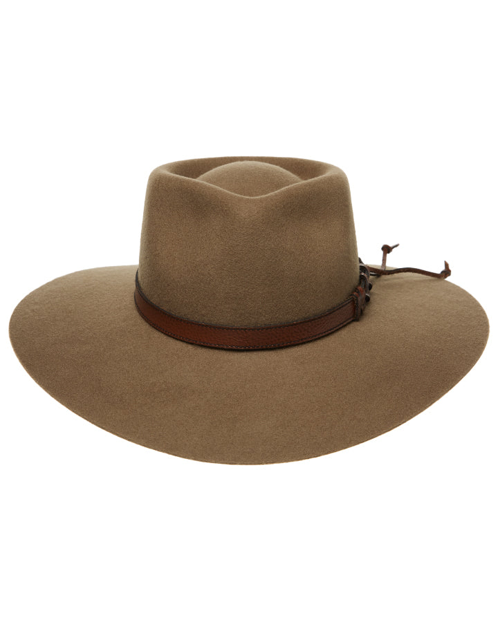 Statesman Big Australian Kids Wool Felt Hat Riverstone
