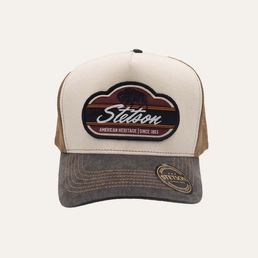 Stetson Bison Truck Cap Brown