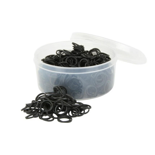 Boxed Rubber Bands Black